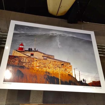 California Surf Museum - 05.13.16  check out that wall of wave in Nazare, Portugal - Surfer: Garrett McNamara - Museums Near Me - Oceanside, California