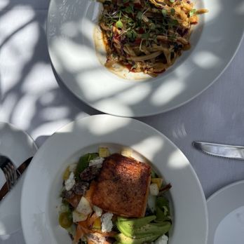 The Stonehouse Restaurant - Blackened salmon salad, pad thai - New American Near Me - Santa Barbara, California