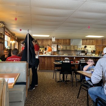 Cartwright's Maple Tree Inn - Seating area towards the parking lot - Breakfast & Brunch Near Me - Angelica, New York