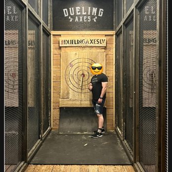 Dueling Axes - Right on the bullseye! - Axe Throwing Near Me - Las Vegas, Nevada