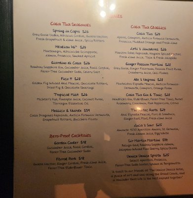 Menu photo 1 Casa Tua New York, NY Menu photo 1 Casa Tua New York, NY