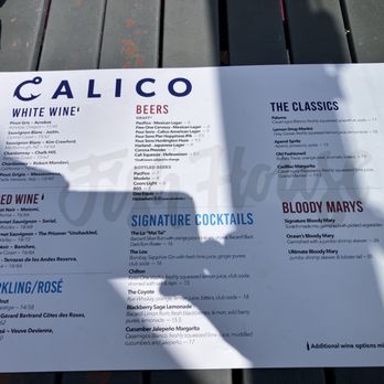 Calico Fish House - Menu - Seafood Near Me - Huntington Beach, California Calico Fish House - Menu - Seafood Near Me - Huntington Beach, California