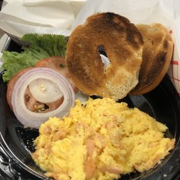 Lox and eggs - delicious!