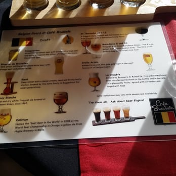 Cafe Brussels - Beer flights and all Belgium, yay! - Belgian Near Me - Houston, Texas