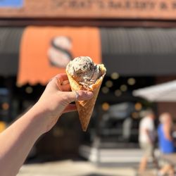 Ice Cream with freshly made waffle cone