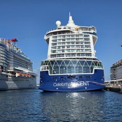 Celebrity Ascent - View from front of ship