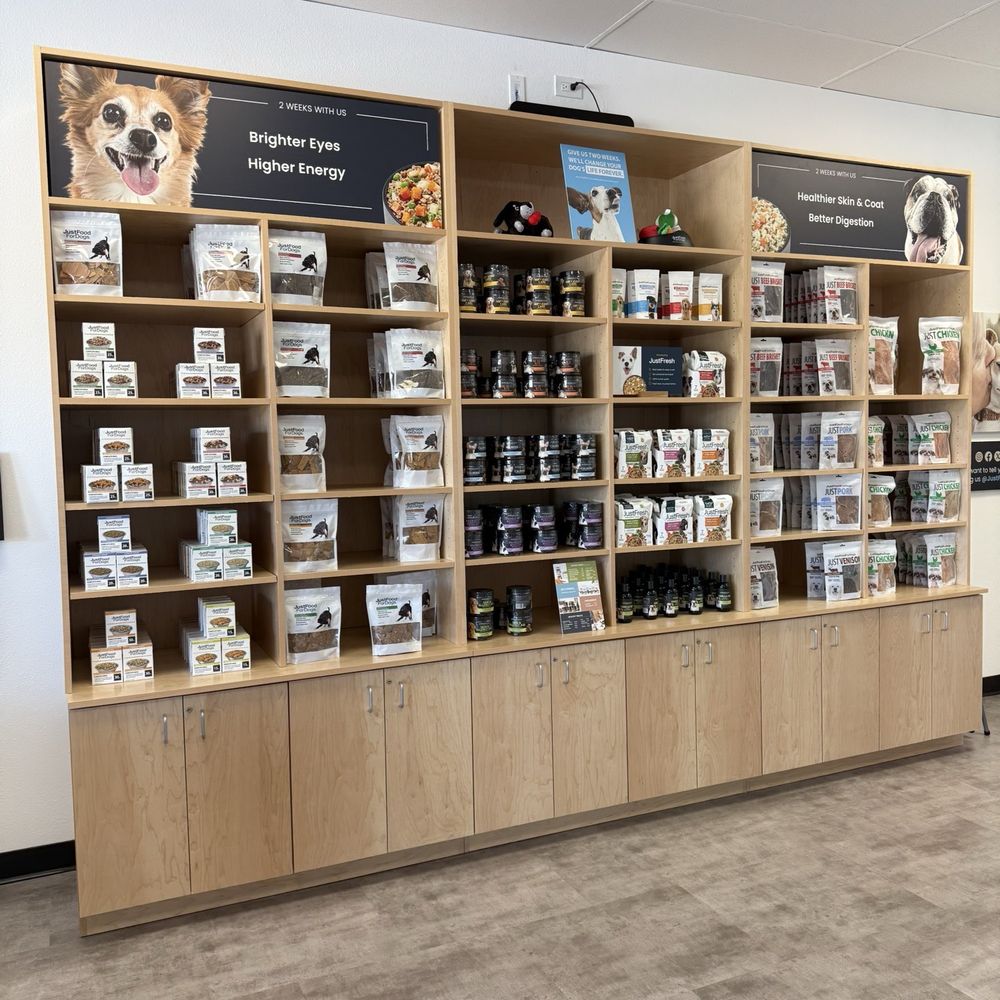Just Food for Dogs - Food products that do not require refrigeration. - Pet Stores Near Me - Encinitas, California Just Food for Dogs - Food products that do not require refrigeration. - Pet Stores Near Me - Encinitas, California