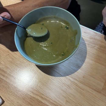 Just Falafel Vegan Cafe - Green Goddess Soup (GF) - Vegan Near Me - Houston, Texas