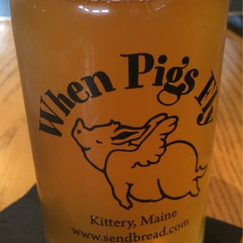 When Pigs Fly Pizzeria - Cute glasses! - Pizza Near Me - Kittery, Maine