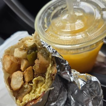 Burrito Baby - Breakfast burrito with bacon. - Food Trucks Near Me - Albuquerque, New Mexico
