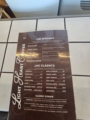 Menu photo 1 Light Heart Coffee Gilbert, AZ Menu photo 1 Light Heart Coffee Gilbert, AZ