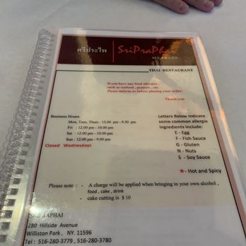 SriPraPhai Thai Restaurant - Thai Near Me - Williston Park, New York SriPraPhai Thai Restaurant - Thai Near Me - Williston Park, New York