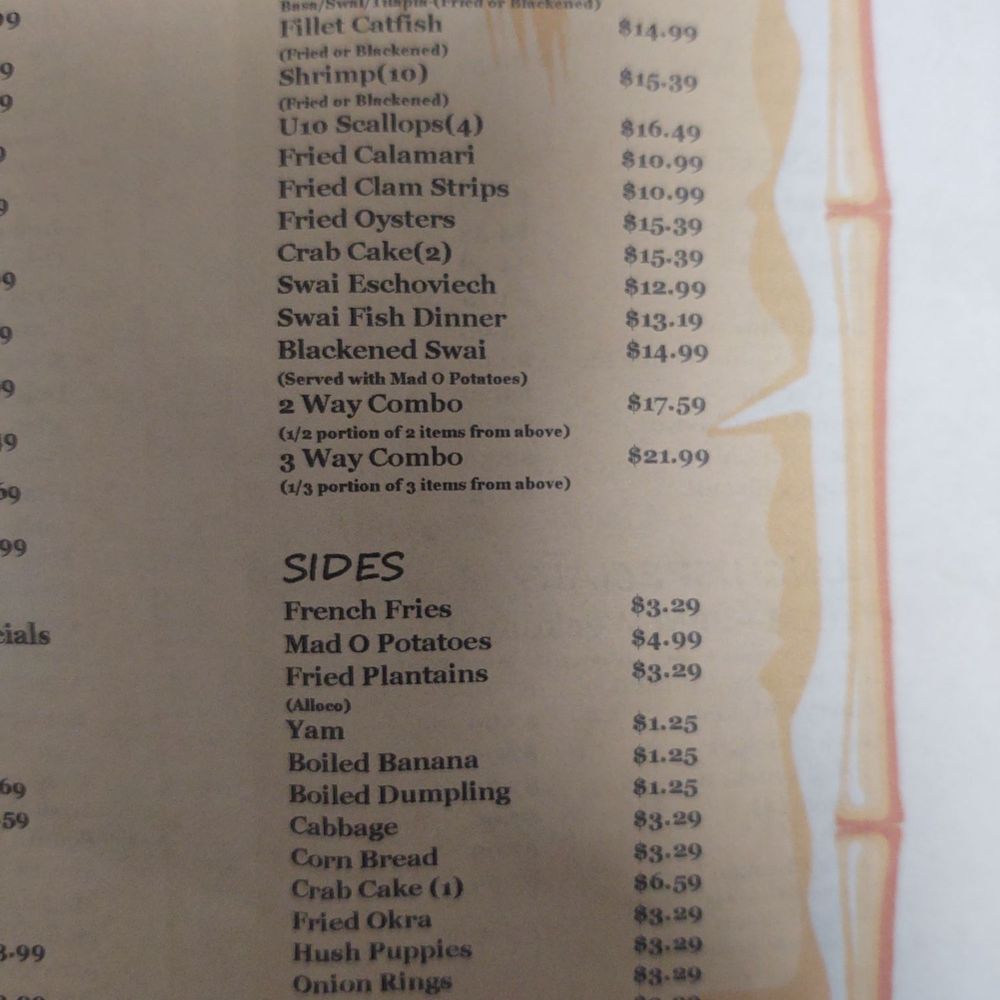 Mad O Caribbean and Seafood - Menu - Seafood Near Me - Jacksonville, Florida