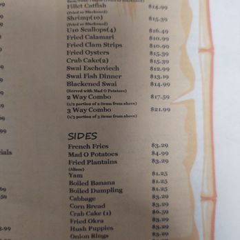 Mad O Seafood - Menu - Seafood Near Me - Jacksonville, Florida Mad O Seafood - Menu - Seafood Near Me - Jacksonville, Florida