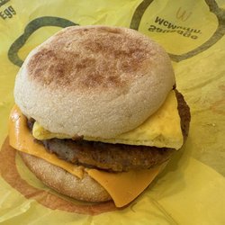 McDonald's - Sausage McMuffin with folded Egg
