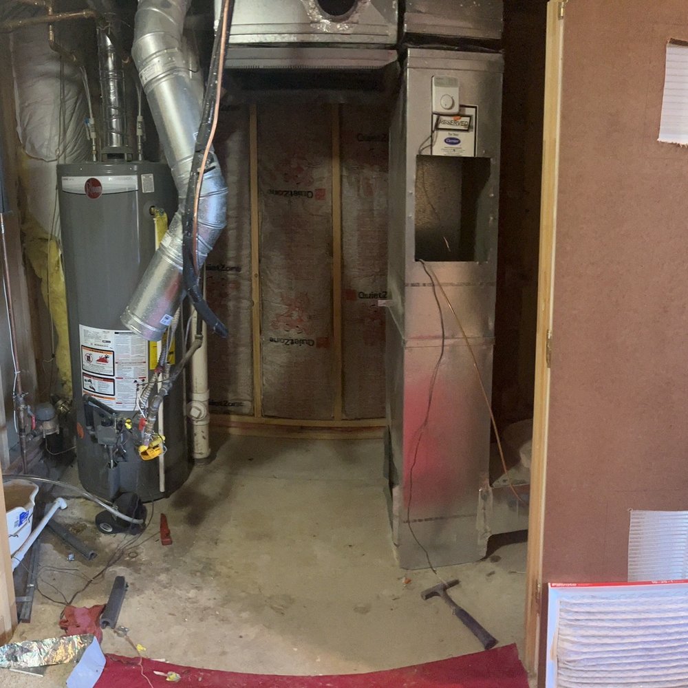 SoCo Heating and Cooling - Cleaned up after old heater was removed. - Heating & Air Conditioning/HVAC Near Me - Colorado Springs, Colorado SoCo Heating and Cooling - Cleaned up after old heater was removed. - Heating & Air Conditioning/HVAC Near Me - Colorado Springs, Colorado