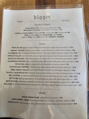 Menu photo 3 Bloom Roanoke, VA