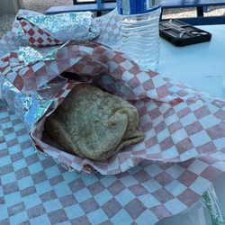 Baja Blue - Ground beef burrito(large)