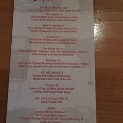 Johnnie’s Pit Beef & BBQ, - Menu