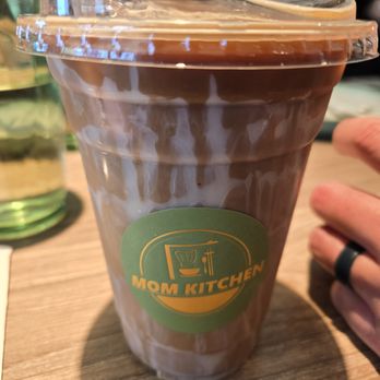 Mom Kitchen - Ying Yeung (coffee + hk milk tea) with a coffee/tea ice cube! - Chinese Near Me - San Diego, California