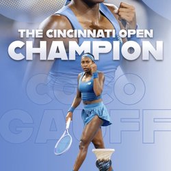 Cincinnati Open - TENNIS -- Coco Gauff, the 2026 Cincinnati Open female champion in singles
