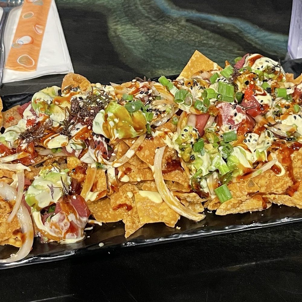 Rob's Good Times Grill - Ahi Poki Nachos, absolutely amazing! - Sports Bars Near Me - Lihue, Hawaii Rob's Good Times Grill - Ahi Poki Nachos, absolutely amazing! - Sports Bars Near Me - Lihue, Hawaii