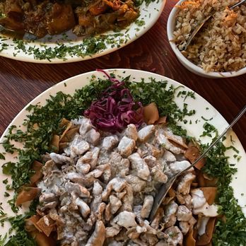 Tanoreen - Chicken or Lamb Fetti, lamb shank - Middle Eastern Near Me - Brooklyn, New York