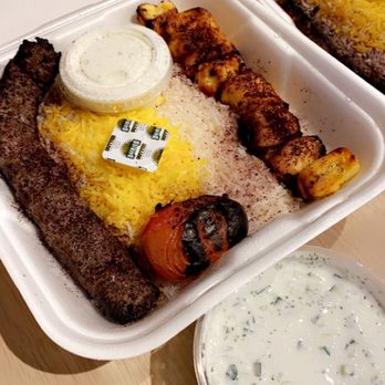 Oscar's Kabob & Gyros - Chicken and Ground Beef Kabob Combo - Mediterranean Near Me - Broomfield, Colorado