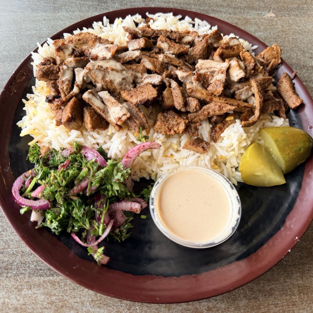 Cateus Pita Arabian Grill - Steak Shawarma over rice - Middle Eastern Near Me - Omaha, Nebraska Cateus Pita Arabian Grill - Steak Shawarma over rice - Middle Eastern Near Me - Omaha, Nebraska
