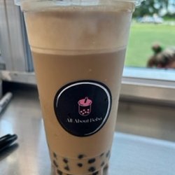 All About Boba - OG milk tea with tapioca pearls and milk cap!