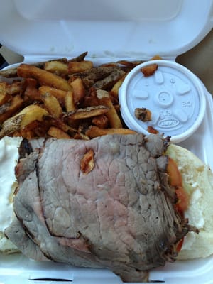 Photo of Kirkwood Pitbeef - Catonsville, MD, US. Pit sandwich special.