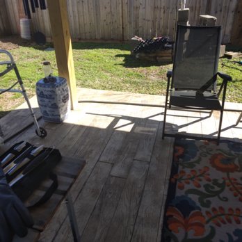 NWT Home Services - Stamped concrete floor that simulates wood flooring. - Roofing Near Me NWT Home Services - Stamped concrete floor that simulates wood flooring. - Roofing Near Me