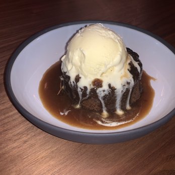 Ramsay's Kitchen - Sticky Toffee Pudding (with english toffee sauce and crème fraîche ice cream) - American Near Me - Boston, Massachusetts Ramsay's Kitchen - Sticky Toffee Pudding (with english toffee sauce and crème fraîche ice cream) - American Near Me - Boston, Massachusetts