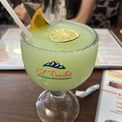 El Ranchito 3 Mexican Restaurant - Margarita's are huge and strongly perfection.