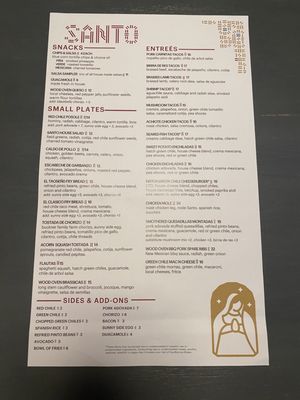 Menu photo 8 Santo Boulder, CO Menu photo 8 Santo Boulder, CO