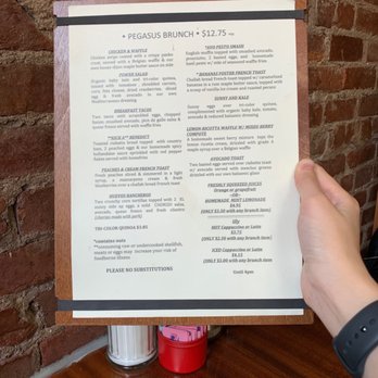 Pegasus - Brunch menu - Breakfast & Brunch Near Me - Brooklyn, New York