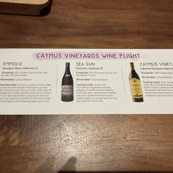 Seasons 52 - Wine flight - New American Near Me - Paramus, New Jersey Seasons 52 - Wine flight - New American Near Me - Paramus, New Jersey