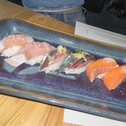 Hamachi, aji, sake