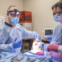North Shore Smile Surgery - Dr. Frank & Staff in Surgery