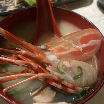 Sushi R91 - Fresh "live" shrimp head miso soup - Japanese Near Me - Riverside, California Sushi R91 - Fresh "live" shrimp head miso soup - Japanese Near Me - Riverside, California