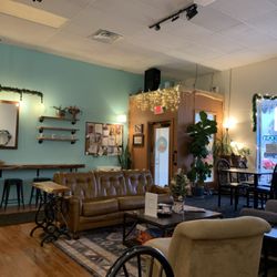 Big Rock Coffee & Events - Front entrance plus cozy front seating.