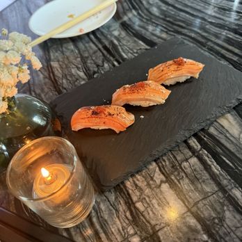 Casa Kenji - Salmon belly nigiri - Sushi Bars Near Me - Houston, Texas Casa Kenji - Salmon belly nigiri - Sushi Bars Near Me - Houston, Texas