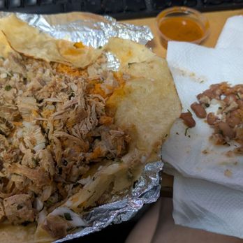 Tacos Tamix - I get to pick out beans out of my burrito because the cook couldn't read. - Food Trucks Near Me - Culver City, California Tacos Tamix - I get to pick out beans out of my burrito because the cook couldn't read. - Food Trucks Near Me - Culver City, California