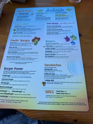 Menu photo 1 Dockside - Torch Lake Bellaire, MI