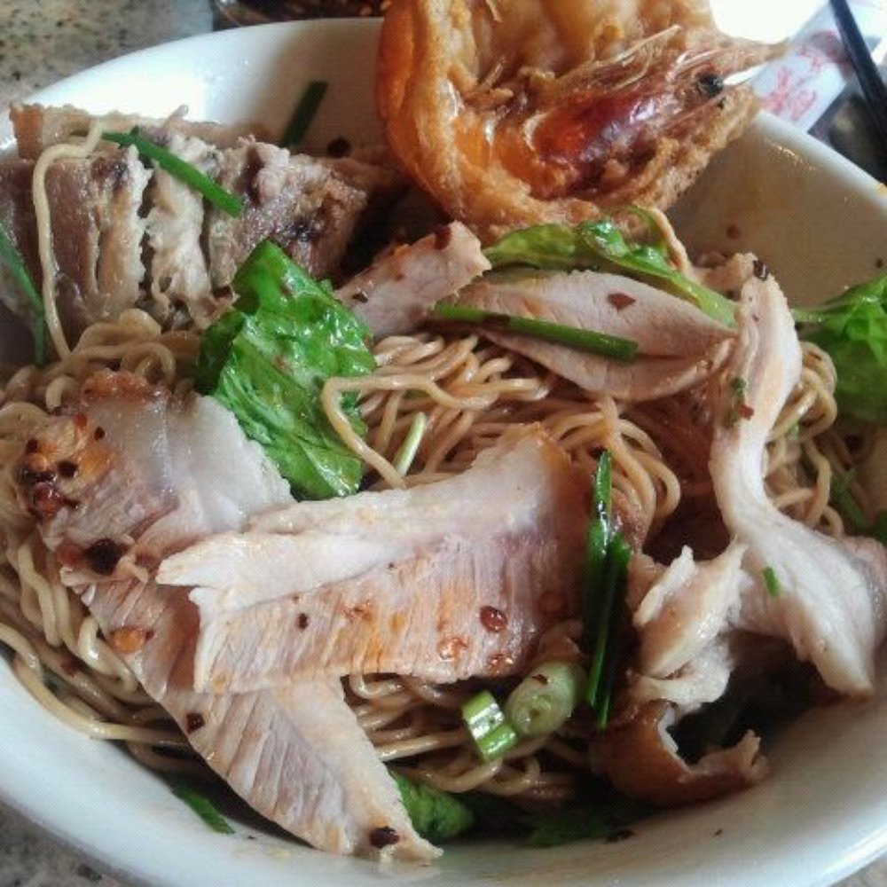 Mi La Cay - Pork,chicken and fried shrimp combo - Vietnamese Near Me - Seattle, Washington Mi La Cay - Pork,chicken and fried shrimp combo - Vietnamese Near Me - Seattle, Washington