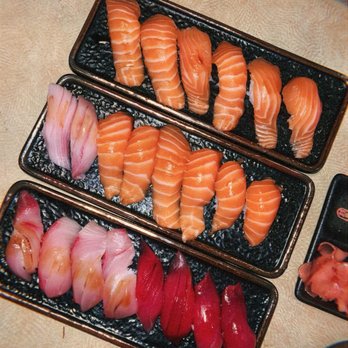 Tori Beer - Salmon, tuna & hamachi nigiri - Izakaya Near Me - San Francisco, California Tori Beer - Salmon, tuna & hamachi nigiri - Izakaya Near Me - San Francisco, California
