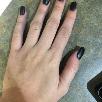 Tango Nails - Matte black with glossy red underneath much like a coveted pair of Louboutin stilettos. Gorgeous. - Nail Salons Near Me - Surprise, Arizona Tango Nails - Matte black with glossy red underneath much like a coveted pair of Louboutin stilettos. Gorgeous. - Nail Salons Near Me - Surprise, Arizona