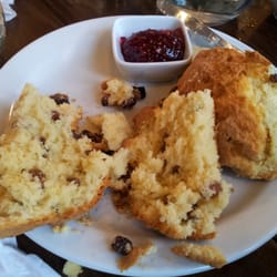 Kingfisher's Kitchen - Lovely scones!  This is ONE scone!  Giant!!  Reallllly good!