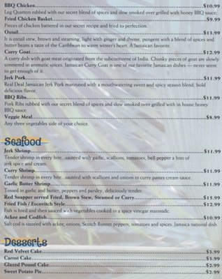 Menu photo 3 Caribbean & Soule Restaurant St. Augustine, FL