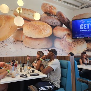 Siegel's Bagelmania - Bagel Art on Wall of Dining Room - Delis Near Me - Las Vegas, Nevada